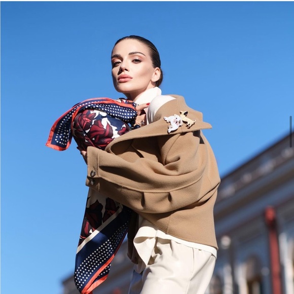 Weekend max mara cropped trench coat M - Picture 2 of 10